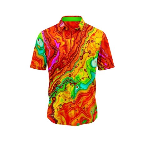 Vibrant Marble Hawaiian Shirt 11