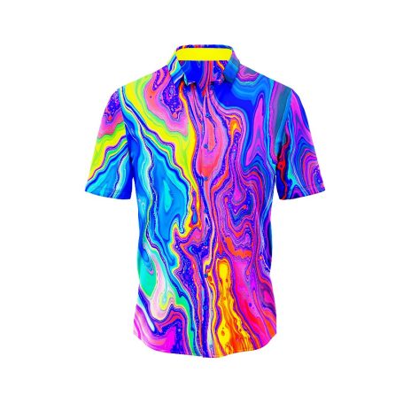 Vibrant Marble Hawaiian Shirt 3