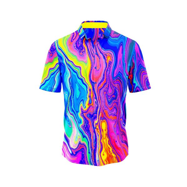 Vibrant Marble Hawaiian Shirt 3