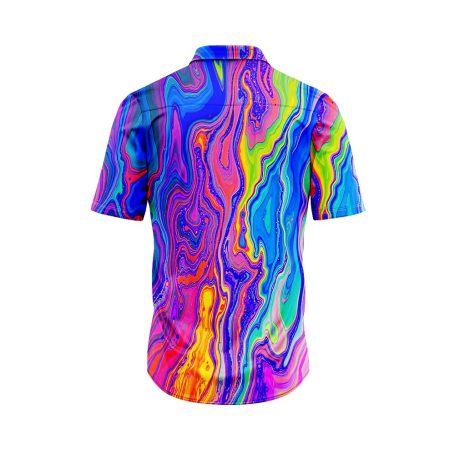 Vibrant Marble Hawaiian Shirt 3