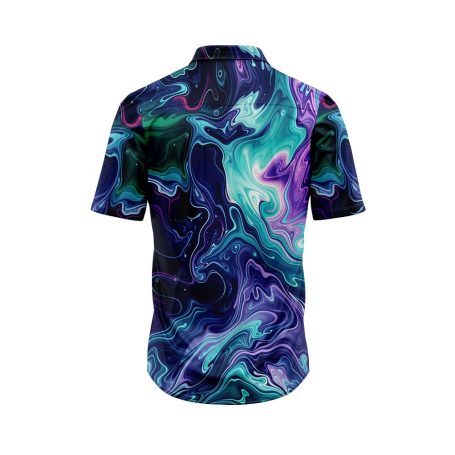 Vibrant Marble Hawaiian Shirt 6