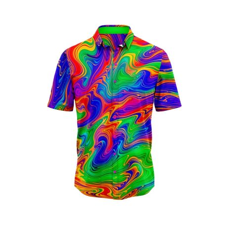 Vibrant Marble Hawaiian Shirt 7