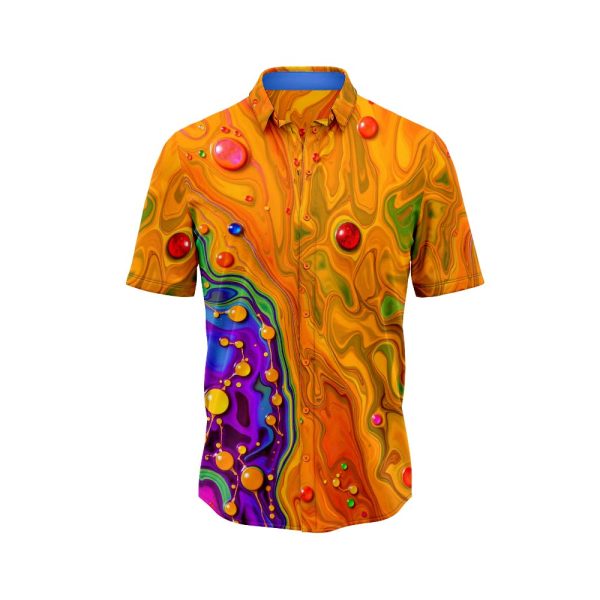 Vibrant Marble Hawaiian Shirt 9