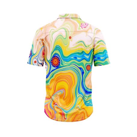 Vibrant Marble Hawaiian Shirt