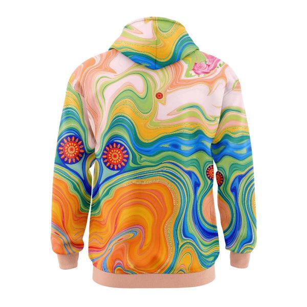 Vibrant Marble Hoodie