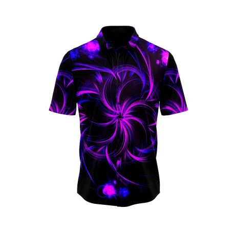 Violet Vortex Hawaiian Shirt 2