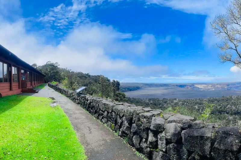 Volcano House, the only hotel located within Hawaii Volcanoes National Park